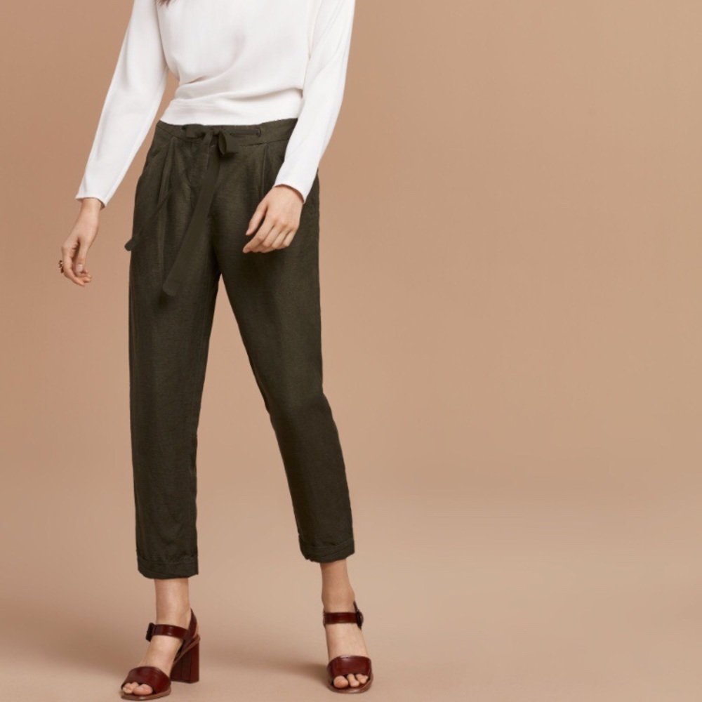 Aritzia Wilfred “Allant” Pant in olive - size 2